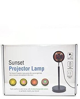 ASTOUND Multicolor Night Light Led Projector Lamp Night Lamp(26 cm, Black)