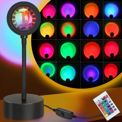 WunderVoX RGB LED Projector Night Light-A1 Night Lamp(14 cm, Black)