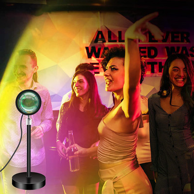 ASTOUND 360 Rotation LED Projection Night Light Night Lamp(26 cm, Black)