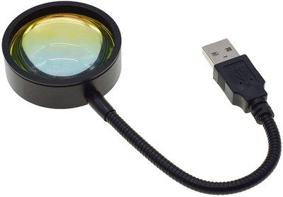 WunderVoX 361 Degree Rotation USB Sunset Projection lamp with 7 Colors-A1 Night Lamp(10 cm, Black)