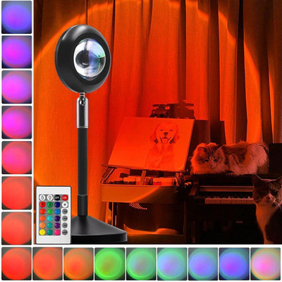 WunderVoX Sunset Projection Lamp -E3 Night Lamp(14 cm, Black)