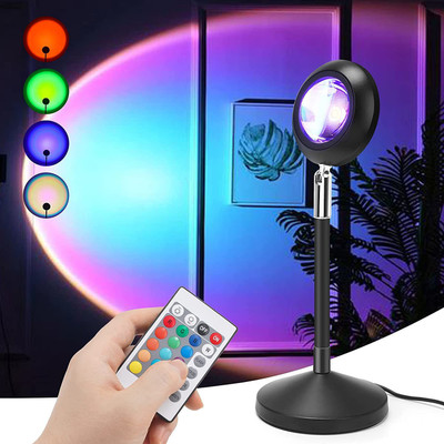 ASTOUND LED Sunset Projection Lamp Night Lamp(14 cm, Black)