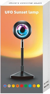 Xydrozen Sunset Lamp with 24Keys Remote Multiple Colors | RGB LED Night Light-G5 Night Lamp(14 cm, Black)