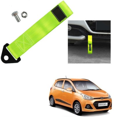 Qiisx TOW BELT & STRAP Front & Rear Light Green for Hyundai I10 Grand 0.24 m Towing Cable(Nylon, 1000 kg Pull Capacity)