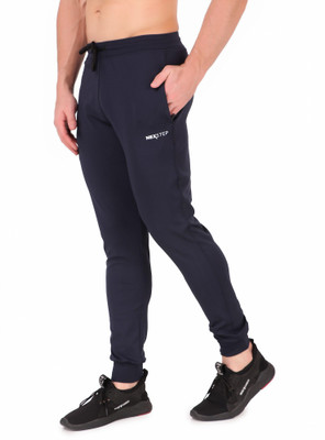 Nexstep Solid Men Blue Track Pants