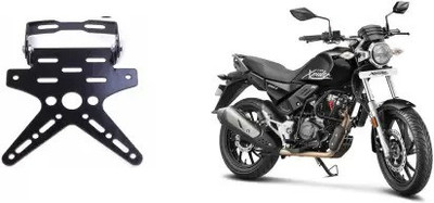 SRPHERE License Number Plate Frame Holder Tail Tidy Black For XPulse 200T Bike Number Plate(Aluminium 5 cm  x  6 cm)