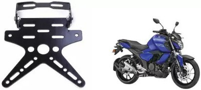 SRPHERE License Number Plate Frame Holder Tail Tidy Black For FZ Bike Number Plate(Aluminium 5 cm  x  4 cm)