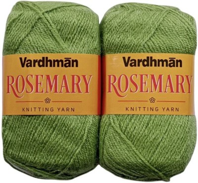 JEFFY Vardhman Rosemary Wool Hand Knitting/Art Craft Soft Yarn, 300 Gram Shade no-20