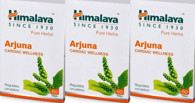 HIMALAYA Arjuna Cardiac Wellness 60 Tablets (Pack of 3)(Pack of 3, 180 Tablets)