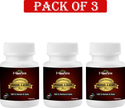 Hashmi Mughal-E-Azam Plus Natural 30 Capsule For Men(Pack of 3, 30 Capsules)