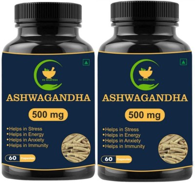FIJ AYURVEDA Ashwagandha Capsule for Anxiety, Stress Relief, | Muscle Strength |(Pack of 2)