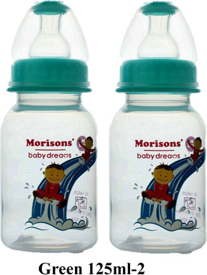 Morisons Designer Feeding Bottle 125 Ml pack of 2 Green - 125 ml(Green)