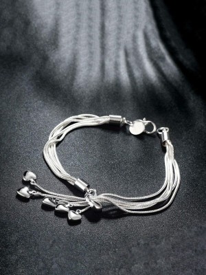 YELLOW CHIMES Metal Rhodium Bracelet