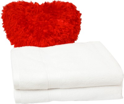 SNAN Cotton 200 GSM Hair, Bath Towel Set(Pack of 2)