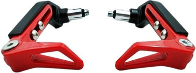 OBEROI'S TRADERS Adjustable Red Handlebar Brake Clutch Lever Guard Protector for All Bikes Bike Crash Guard(Universal For Bike)