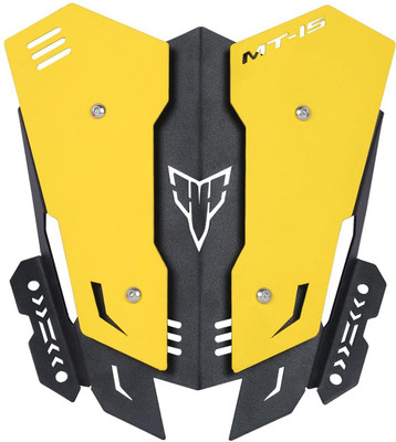 acube mart mt 15 CNC short double color visor black yellow Bike Headlight Visor