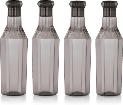 AVAIKSA 1000 ml PET Bottle(Pack of 4, Black)