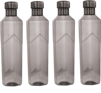 AVAIKSA 1000 ml PET Bottle(Pack of 4, Black)