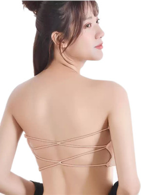 IndiRocks Women Bandeau/Tube Heavily Padded Bra(Beige)