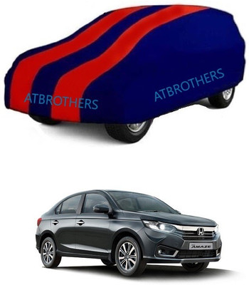 ATBROTHERS Car Cover For Honda Amaze VX i-DTEC (Without Mirror Pockets)(Blue, Red)