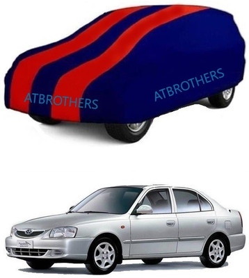 SRI GORAKHNATH TRADERS Car Cover For Hyundai Accent 1.5i (Without Mirror Pockets)(Blue, Red)