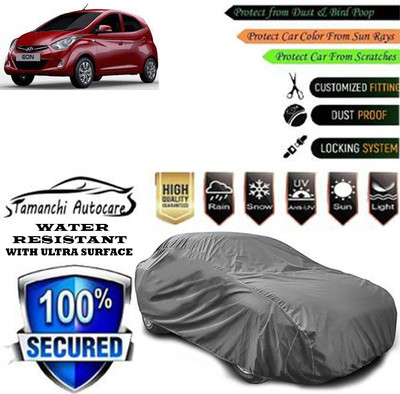 Tamanchi Autocare Car Cover For Hyundai EON 1.0 Magna Plus Option O(Grey)