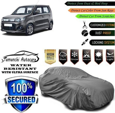 Tamanchi Autocare Car Cover For Maruti Suzuki Wagon R AMT VXI Option(Grey)