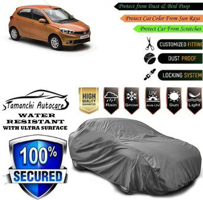 Tamanchi Autocare Car Cover For Tata Tiago XZA Plus Dual Tone Roof Petrol(Grey)