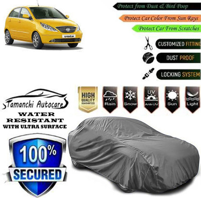 Tamanchi Autocare Car Cover For Tata Indica Vista Terra(Grey)