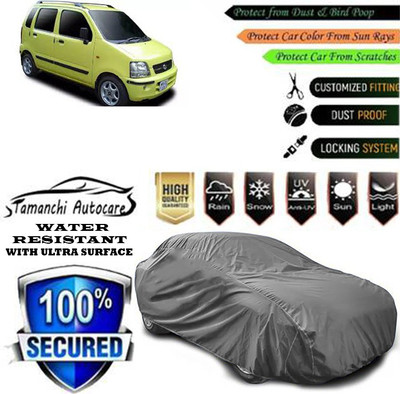 Tamanchi Autocare Car Cover For Maruti Suzuki Wagon R VXI AMT Petrol(Grey)
