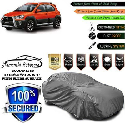 Tamanchi Autocare Car Cover For Toyota Etios Cross 1.4L VD(Grey)