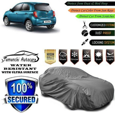 Tamanchi Autocare Car Cover For Nissan Micra DTHR(Grey)