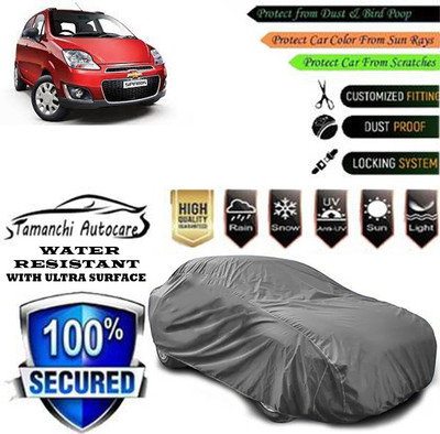 Tamanchi Autocare Car Cover For Chevrolet Spark(Grey)