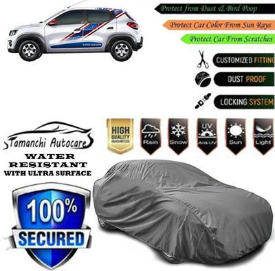 Tamanchi Autocare Car Cover For Renault Kwid CAPTAIN AMERICA 1.0 MT(Grey)