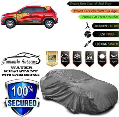 Tamanchi Autocare Car Cover For Renault Kwid IRON MAN 1.0 MT(Grey)