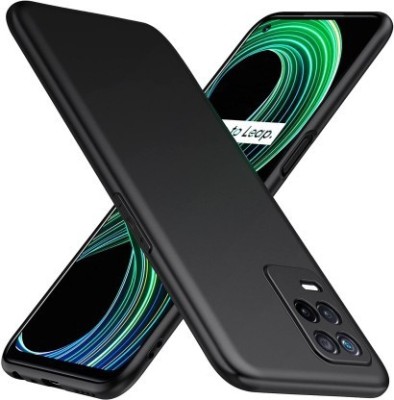 Mobile Back Cover Back Cover for Realme 8, Realme 8 Pro(Black, Matte Finish, Silicon, Pack of: 1)