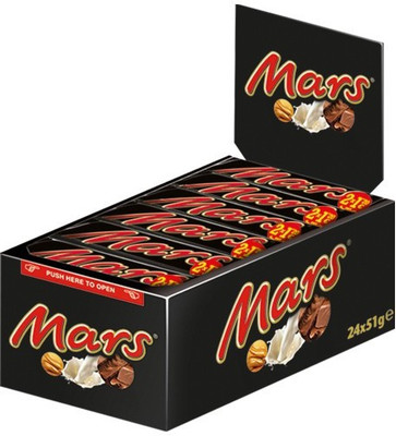 MARS Nougat and Caramel Filled Chocolates Pack of 24 Bars(24 x 1 Units)