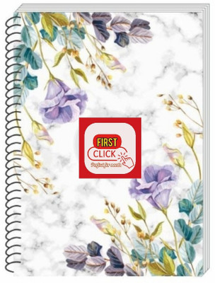 First Click Students 6 Subject Spiral Notebooks Wirobound 200 Pages 1 pcs A4 Size A4 Note Book Ruled 200 Pages(Multicolor, White)