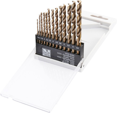 Gadariya King 13 Pieces Drill Bit Set, All Size Bits for Electric Manual Drilling Machine