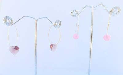 EnlightenMani COMBO - PACK OF 2 PAIR EARRINGS Alloy Hoop Earring