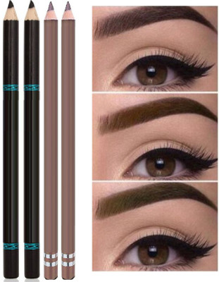 tanvi27 Waterproof Eyebrow Pencils Combo(BLACK, BROWN)
