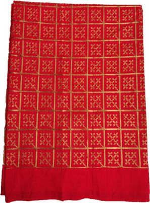 Dudheeba Textiles Silk Blend Embroidered Blouse Material