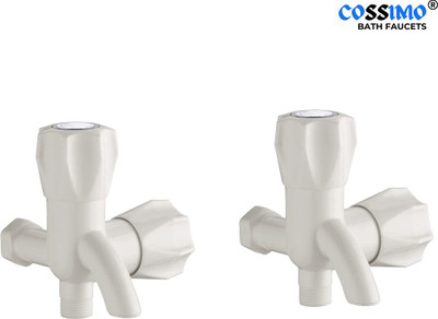 COSSIMO CSDB-02 Polo Plastic Two In One Bib Taps For Bathroom (Pack Of 2) Bib Tap Faucet(Wall Mount Installation Type)