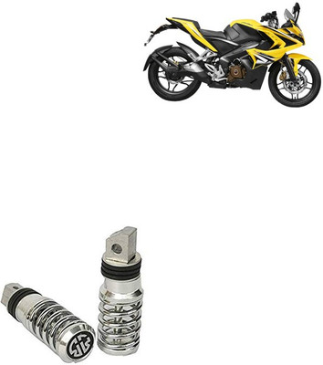 SEMAPHORE Spring Style Silver Metal Motorcycle Footrest For Bajaj Pulsar RS 200 Foot Rest(Silver)