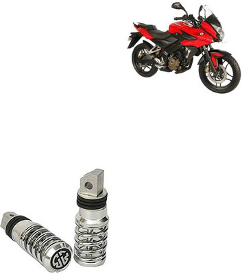 SEMAPHORE Spring Style Silver Metal Motorcycle Footrest For Bajaj Pulsar AS 200 Foot Rest(Silver)