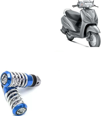 SEMAPHORE Spring Coiled Bike Foot Rest For Suzuki Hayate Foot Rest(Blue)