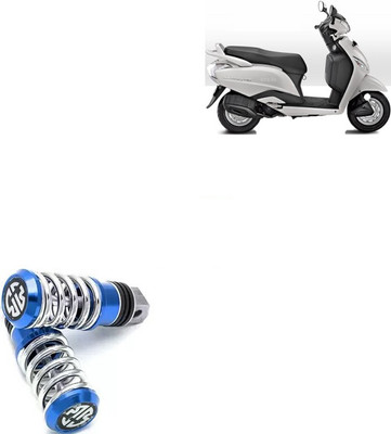 SEMAPHORE Spring Coiled Bike Foot Rest For TVS Phoenix Foot Rest(Blue)