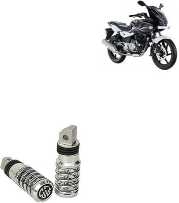 SEMAPHORE Spring Style Silver Metal Motorcycle Footrest For Bajaj Pulsar 220 Foot Rest(Silver)