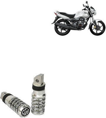 SEMAPHORE Spring Style Silver Metal Motorcycle Footrest For Honda CB Unicorn 150 Foot Rest(Silver)