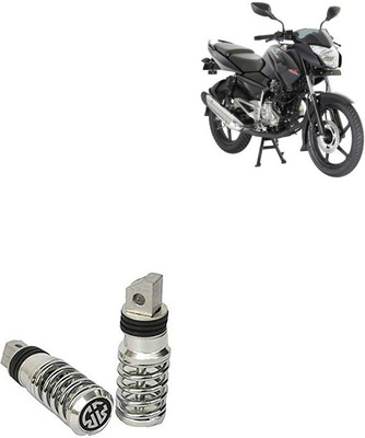SEMAPHORE Spring Style Silver Metal Motorcycle Footrest For Bajaj Pulsar 135 LS Foot Rest(Silver)